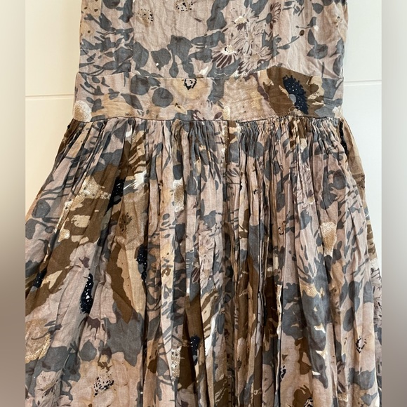 ASOS floral maxi dress Women’s 6 Floral Hi Low Zipper Front Flowy Beachy Gown - Picture 13 of 15